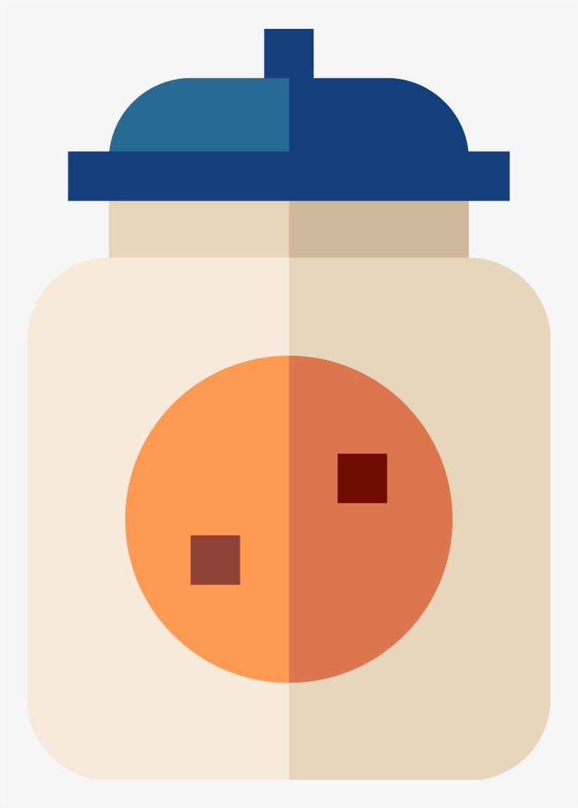 曲奇罐图标- Cookie Jar Flat Design - Cookie Jar Icon, transparent png download