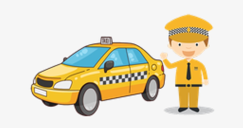 Taxi Driver Clipart Cheap - Taxi Clipart Transparent Background, transparent png download