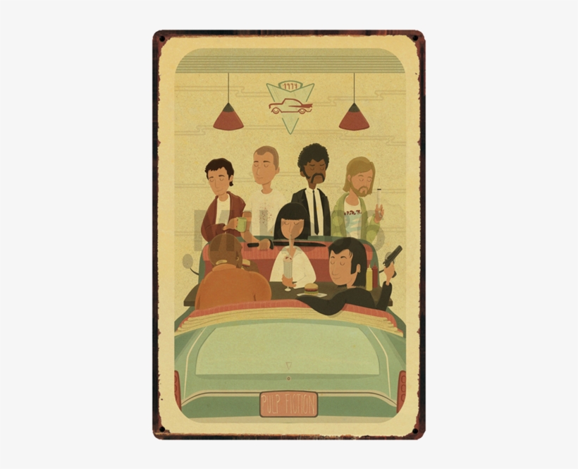 Pulp Fiction Art - Quentin Tarantino Movies Iphone Case, transparent png download