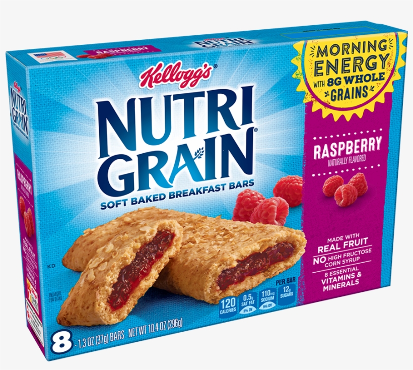 Made With 8g Of Whole Grains & Real Fruit - Nutri Grain Apple Cinnamon, transparent png download