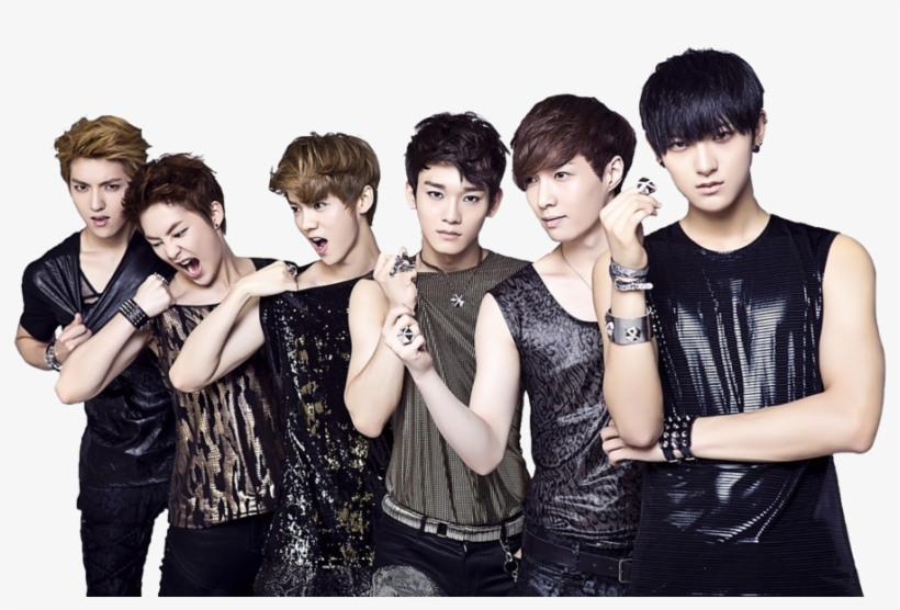 Exo M Photo Render Exo M Group Photo 03 By Xelaine - Exo M, transparent png download