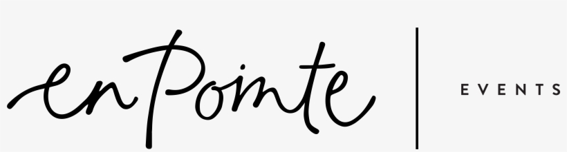 En Pointe Events - Calligraphy, transparent png download