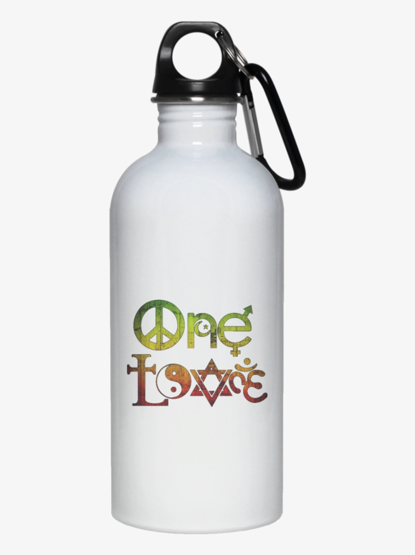 23663 Rasta One Love 20 Oz - Water Bottle, transparent png download