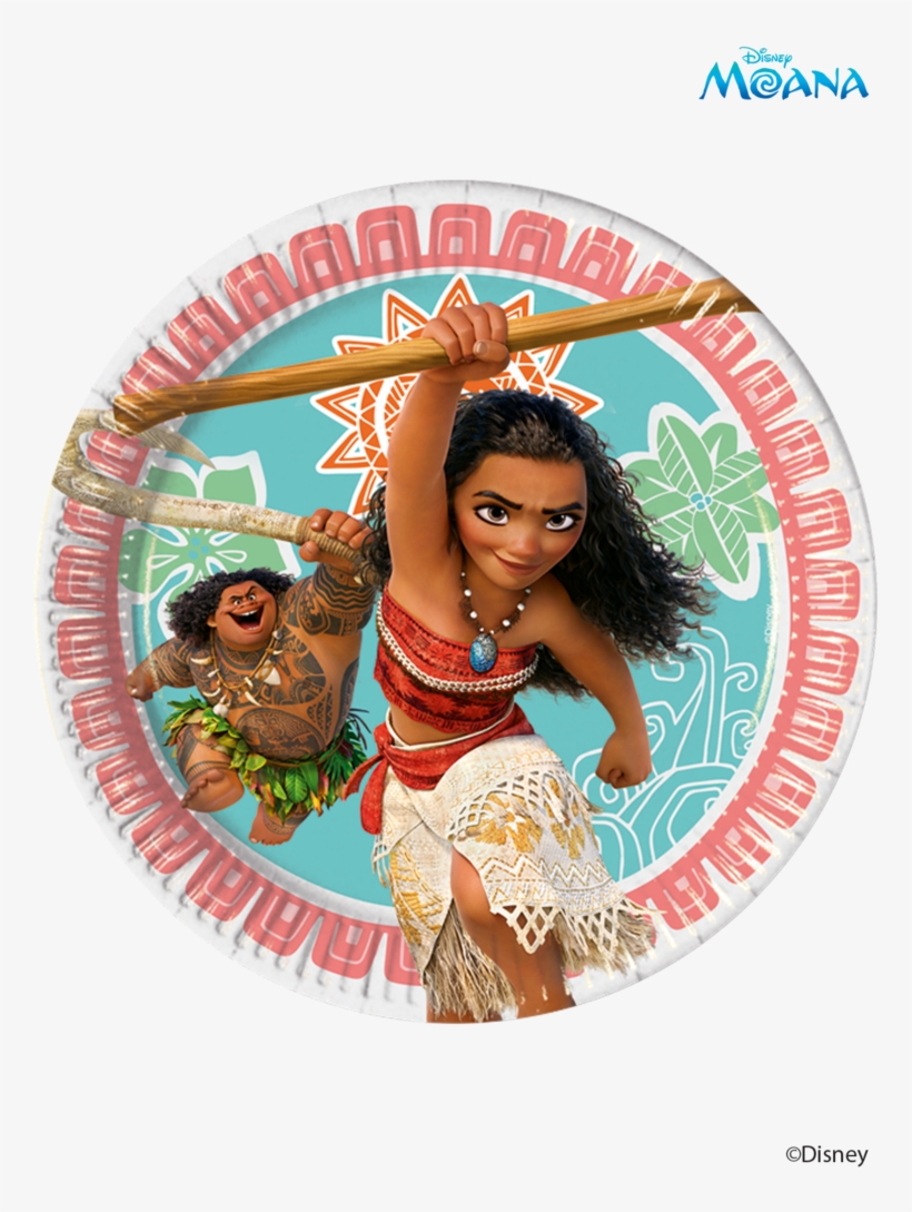 Pack Of 8 Lunch Plates 20cm - Moana Circle, transparent png download