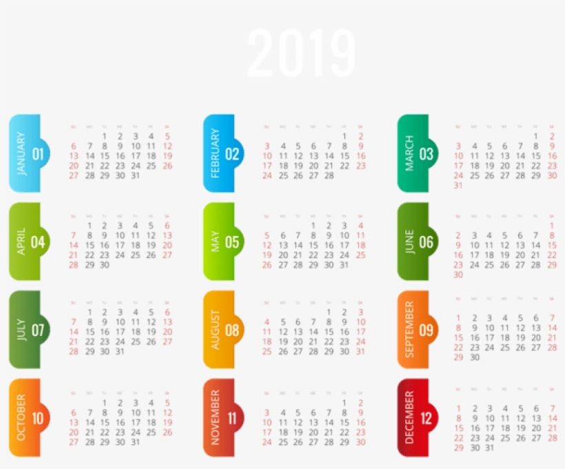 Download Free Png 2019 Transparent Calendar Png - 2019 Calendar Png Hd ...