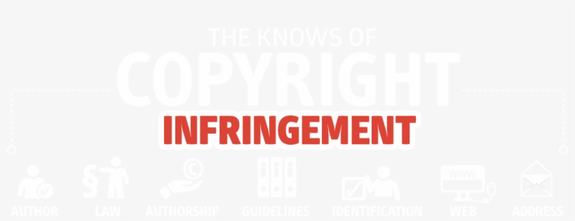 The Knows Of Copyright Infringement - Poster, transparent png download