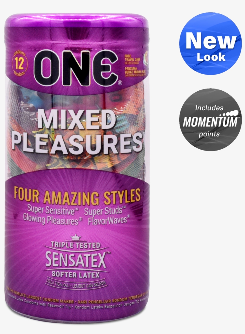 Mixed Pleasures Condom 12-pack - Grape, transparent png download
