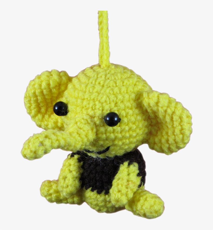Crochet Elephant Ornament - Stuffed Toy, transparent png download