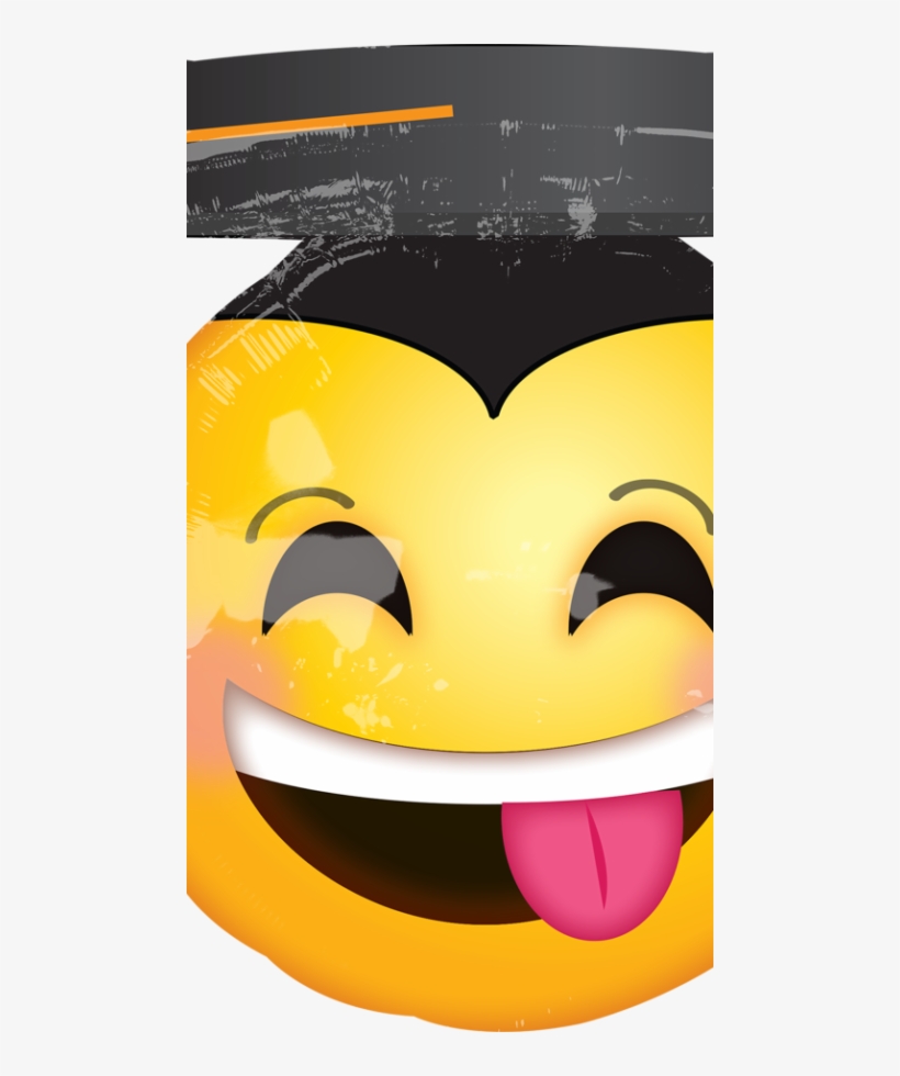 33110 Awesome Grad F - Emoji Con Gorro De Graduacion, transparent png download