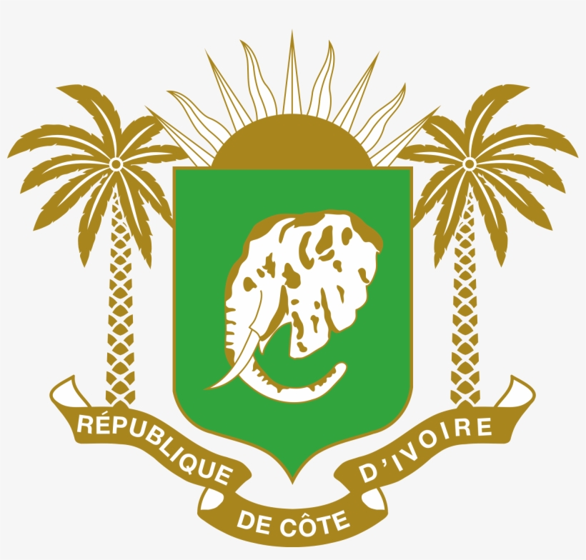 Crest Transparent Palm Leaf - Republic Of Cote D Ivoire, transparent png download