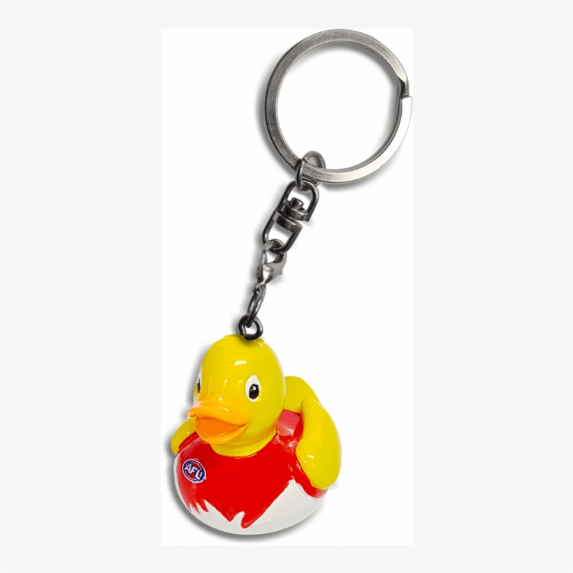 Sydney Swans Rubber Duck Keyring - Keychain, transparent png download