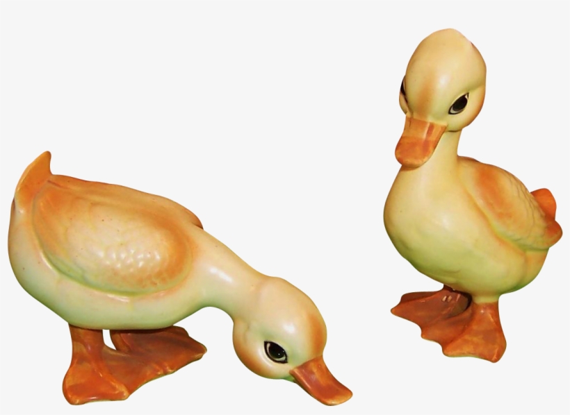 Pair Lefton Baby Ducks / Ducklings H6981 Www - Duck, transparent png download