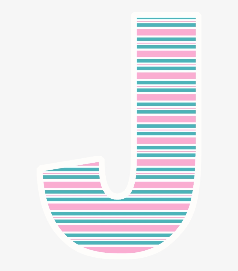 Alfabeto A Rayas By " Debra's Creative World" - Flip-flops, transparent png download