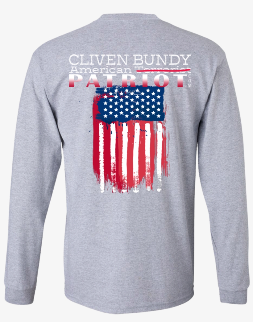 Cliven Bundy American Patriot Gildan Ls Ultra Cotton - T-shirt, transparent png download