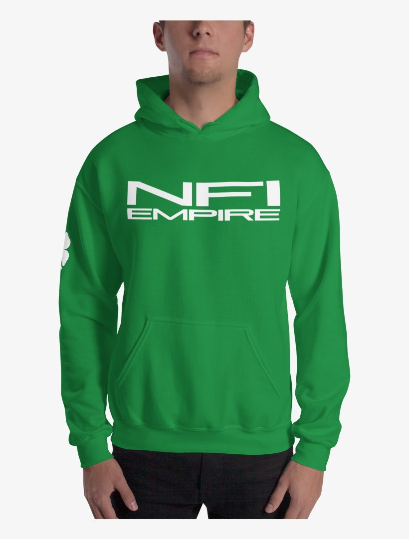 Nfi Empire Unisex Green 4 Leaf Hoodie - Sweatshirt, transparent png download