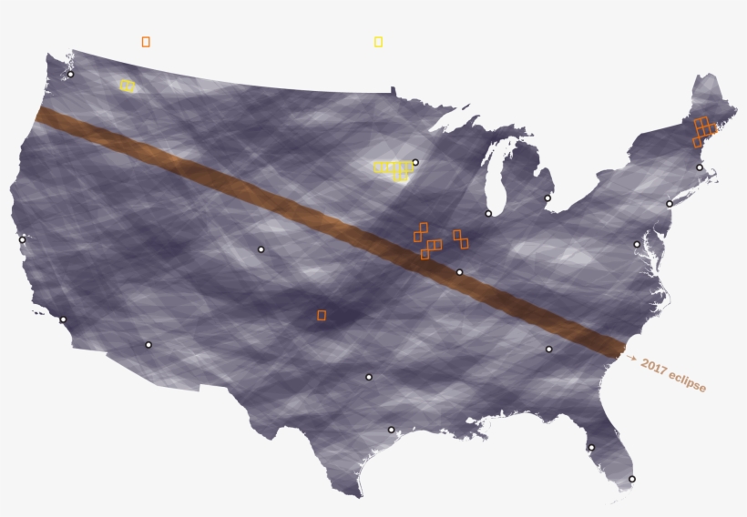 Total Solar Eclipse Paths Over The Contiguous U - 2018 House Election Results, transparent png download
