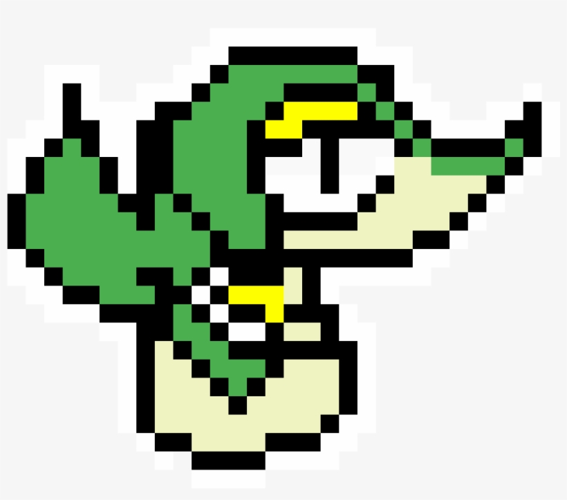 Snivy - Pixel Art Mercedes, transparent png download