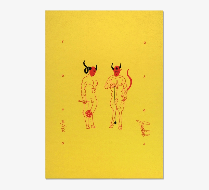 "yoyonil Yoyo Club"<br>limited Edition Screenprint - Illustration, transparent png download