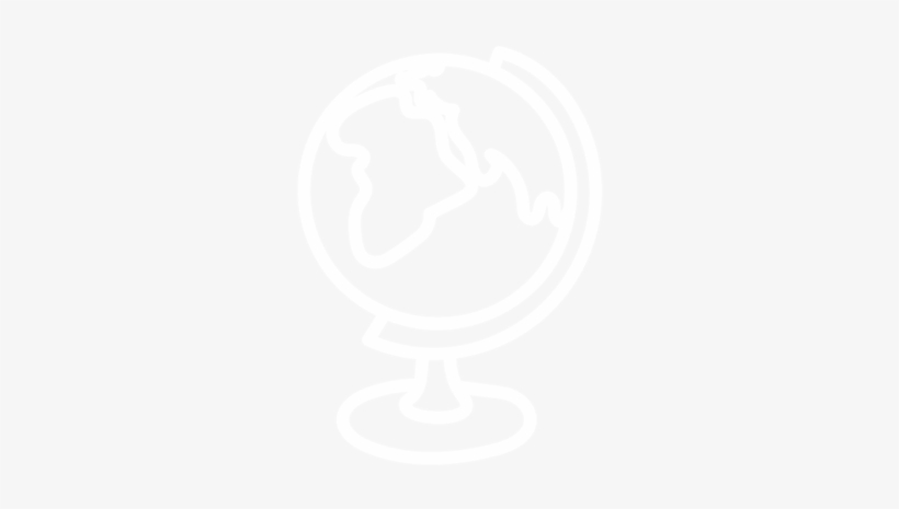 Icon-globe - Johns Hopkins Logo White, transparent png download