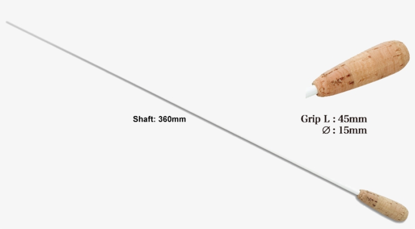 Fibreglass With Cork Handle 340mm - Yam, transparent png download