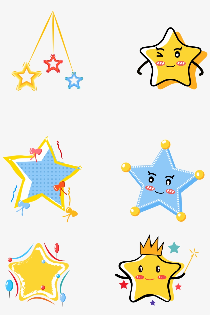 Pentagram Stars Cute Pointed Star Simple Png And Vector - Vector Graphics, transparent png download