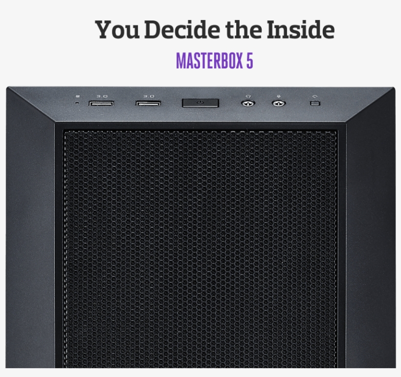Cooling - Masterbox 5 Front Panel, transparent png download