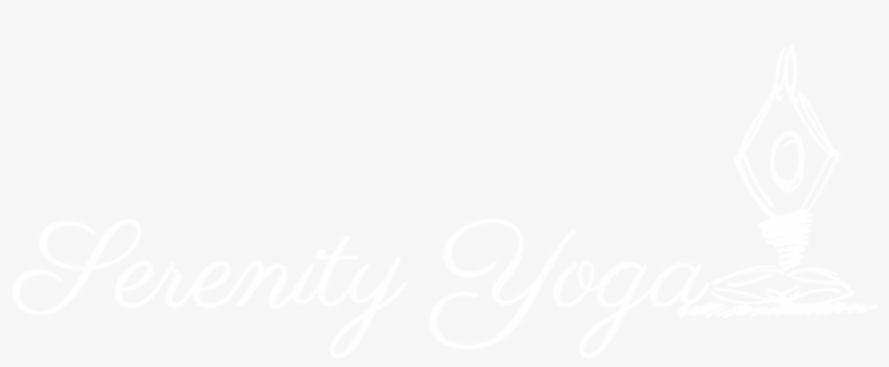 Serenity Yoga Logo White - Johns Hopkins Logo White, transparent png download