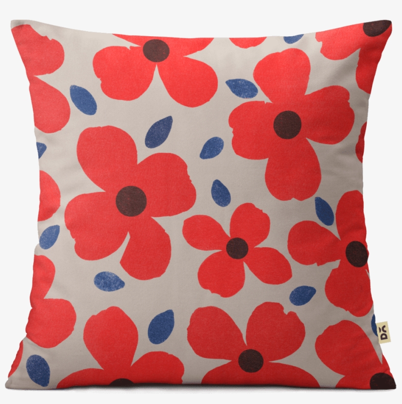 Dailyobjects Dogwood Red 12" Cushion Cover Buy Online - Cushion, transparent png download