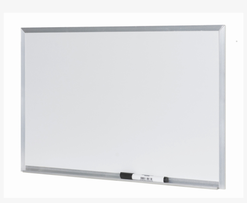 Quadro Branco Free Moldura Em Alumínio 40x30cm Ref - Flat Panel Display, transparent png download