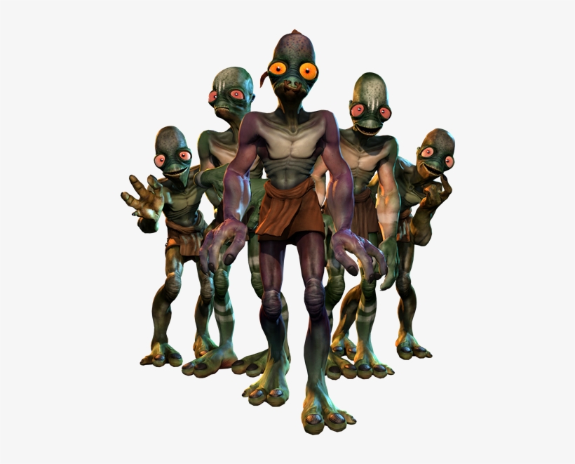 Wiiu Oddworld Keyart Muds - Mudokons New N Tasty, transparent png download