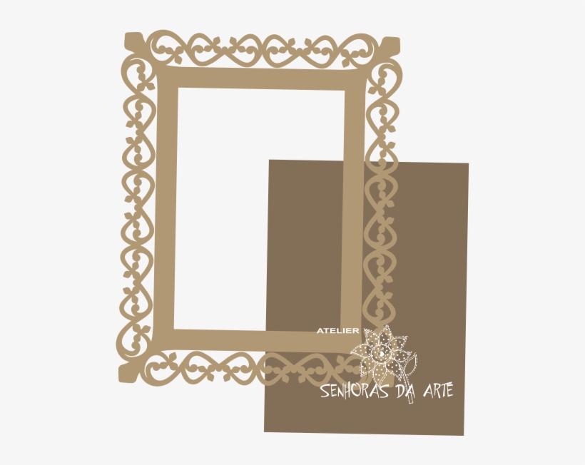 Lme053 Placa Com Moldura Retangular - Mirror, transparent png download