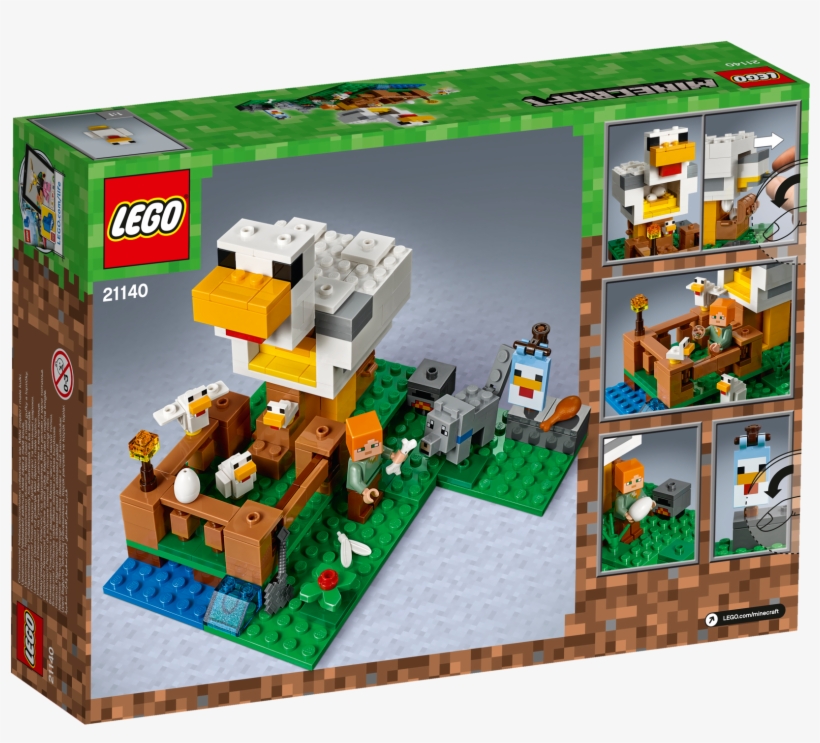 Lego 21140 Minecraft The Chicken Coop - Lego Minecraft Chicken Coop, transparent png download
