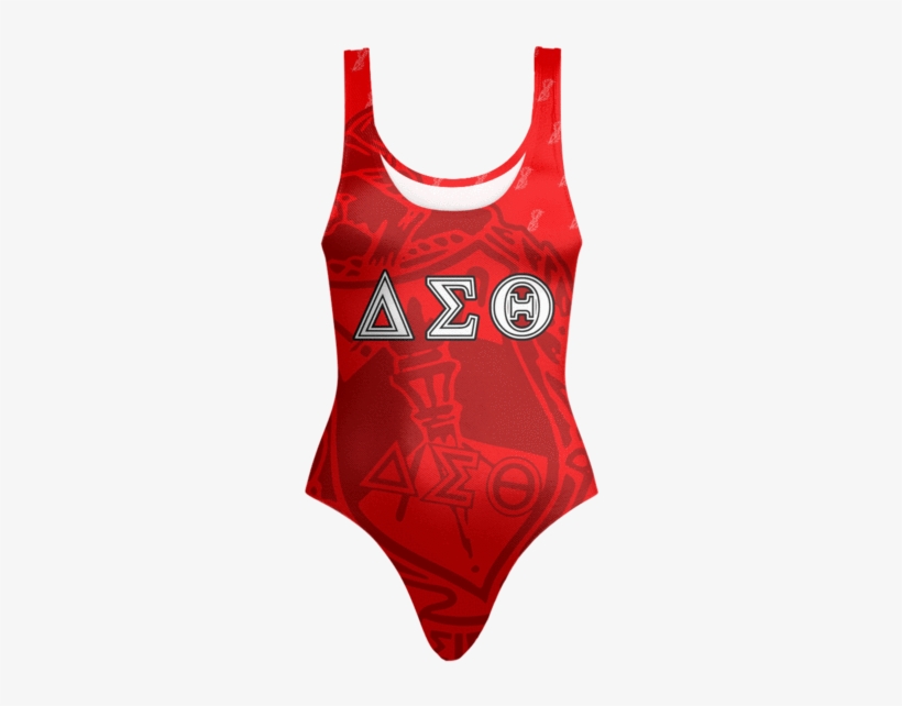 Delta Sigma Theta One Piece Swimsuit ❤- Bbnbab - Swimsuit, transparent png download