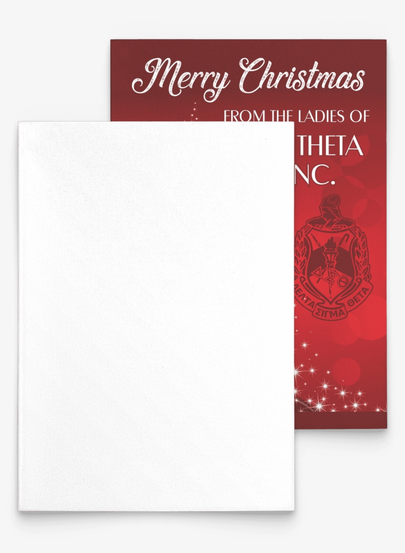 Delta Sigma Theta Christmas Card - Greeting Card, transparent png download