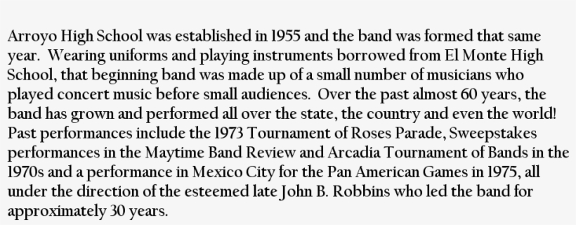 Arroyo High School Band And Color Guard 4921 N - Fiona Lewis Mistakes Were Made, transparent png download