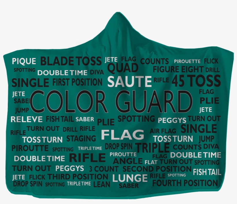 Colorguard Hooded Blanket Choose Your Color - Ticket PNG Image ...