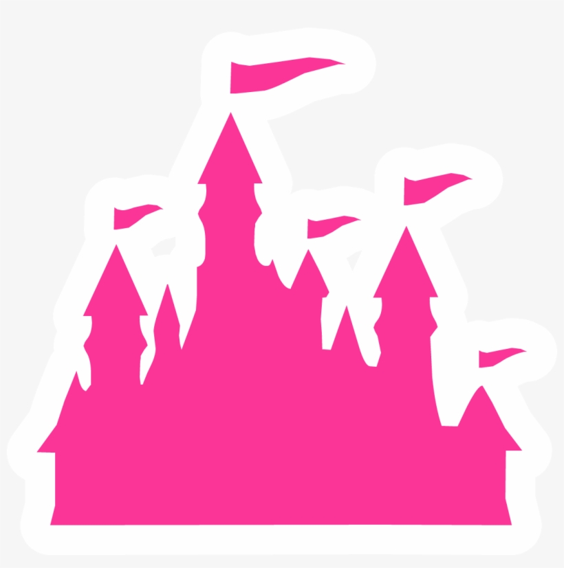 Pink Mystery Pin - Pink Disney Castle Png, transparent png download