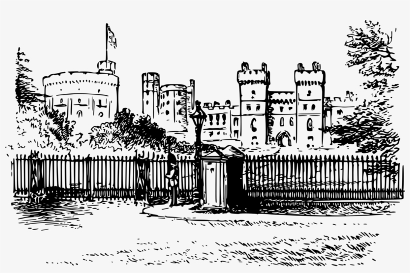 Windsor Castle Drawing Computer Icons - Windsor Castle Clipart, transparent png download