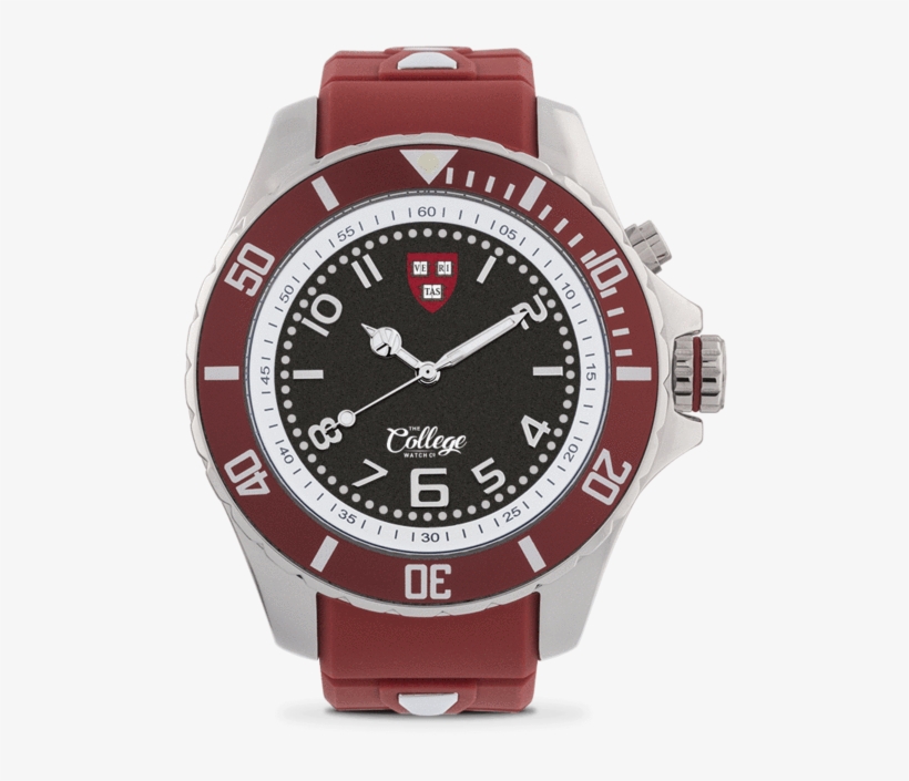 Harvard Crimson Watch - Rolex Submariner, transparent png download