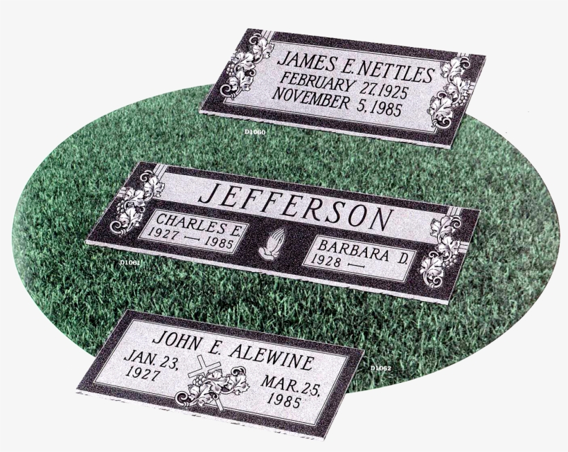 Flat Grass Markers Can Be For One Individual Or Two - Headstone, transparent png download