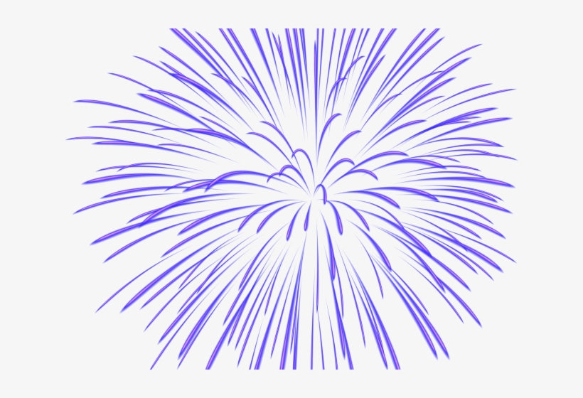 Fireworks Clipart Translucent - Purple Firework Transparent Background, transparent png download