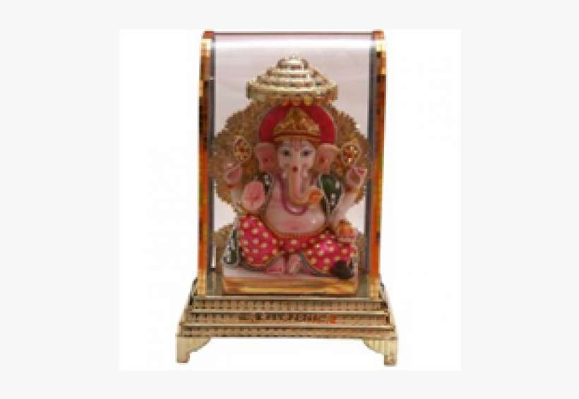Gold Plated Ganesh Ji Polystone Figures - Statue, transparent png download