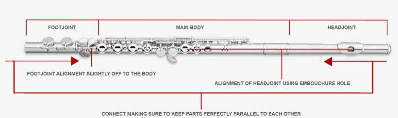 How To Put Your Flute Together - Flute, transparent png download