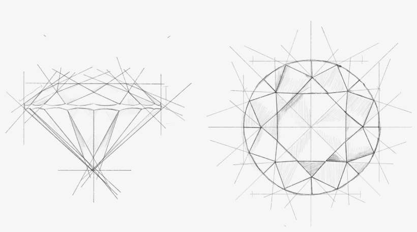 Every Diamond Used In Pmj Jewellery Is Hand-picked - Line Art, transparent png download