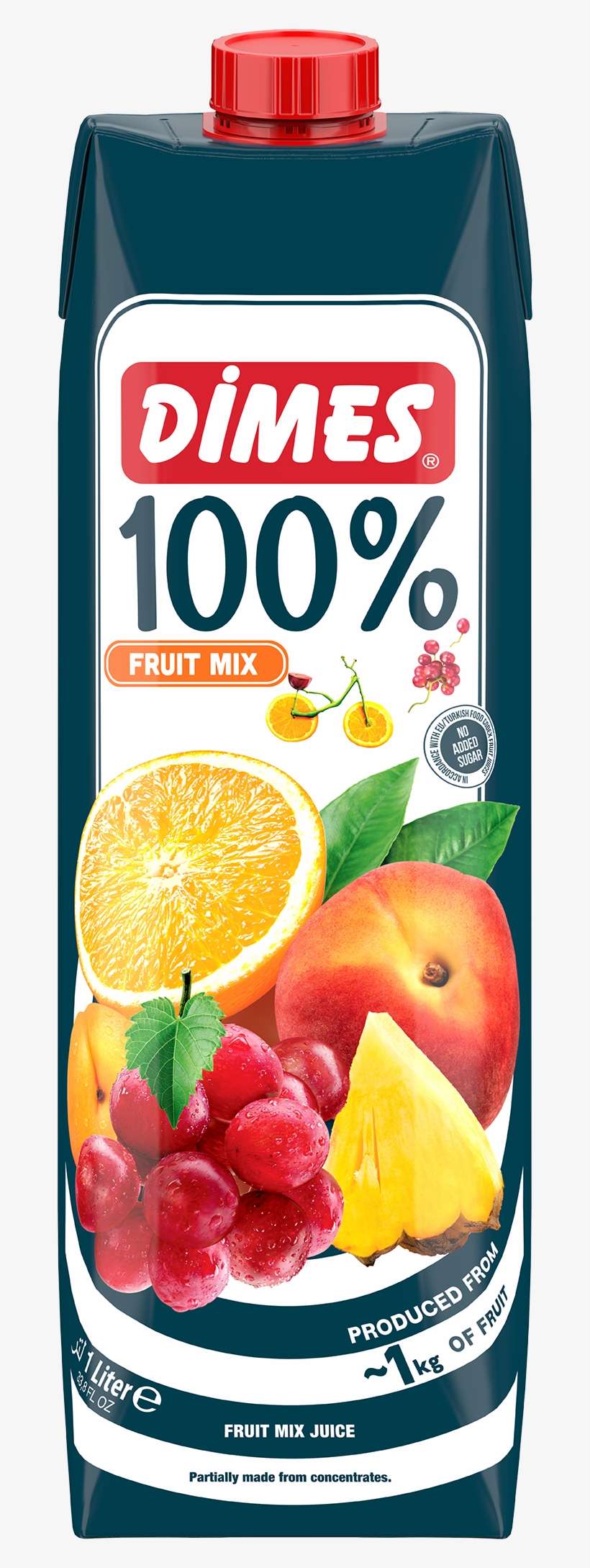 Di̇mes Premium 100% Mix Fruits - Dimes, transparent png download