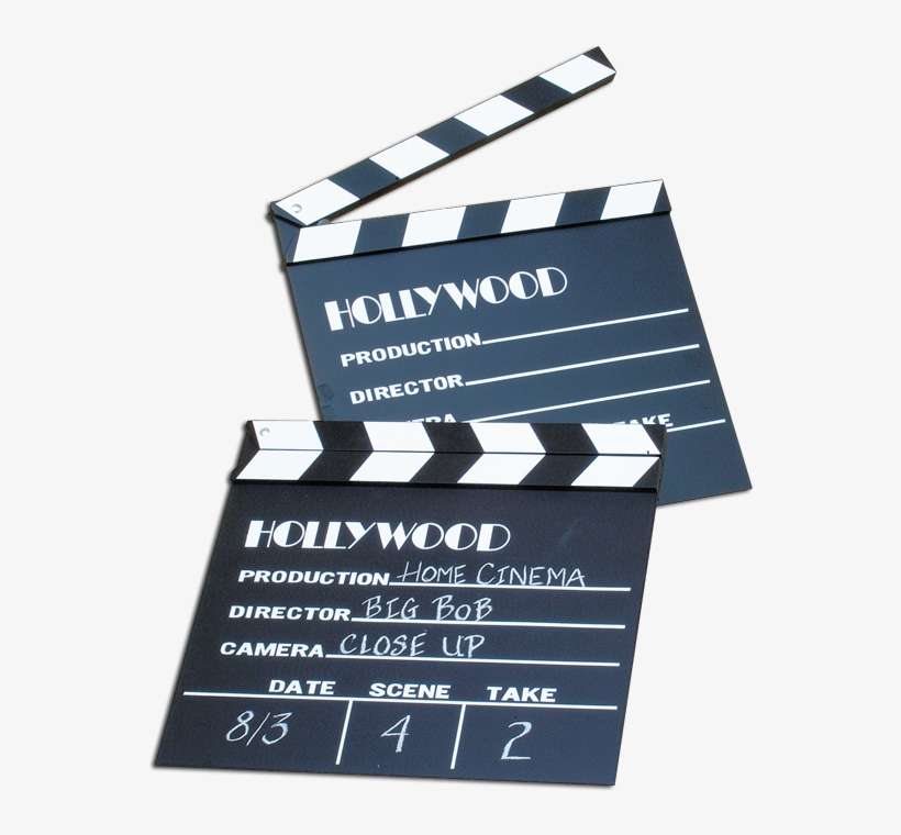 Authentic Clapboard- - Movie Clapboard, transparent png download