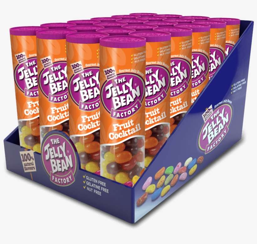 24 Fruit Cocktail Mix Tubes - Jelly Bean Factory Tubes, transparent png download
