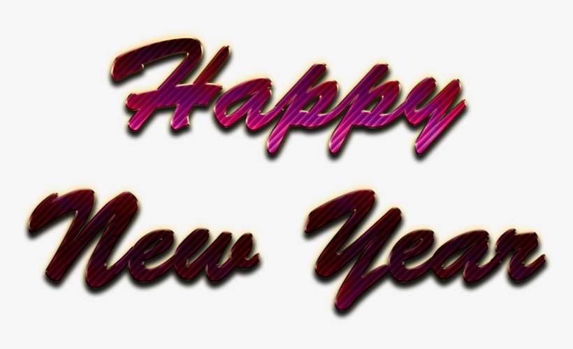 Happy New Year Letter Transparent Png - Happy New Year Png Text, transparent png download