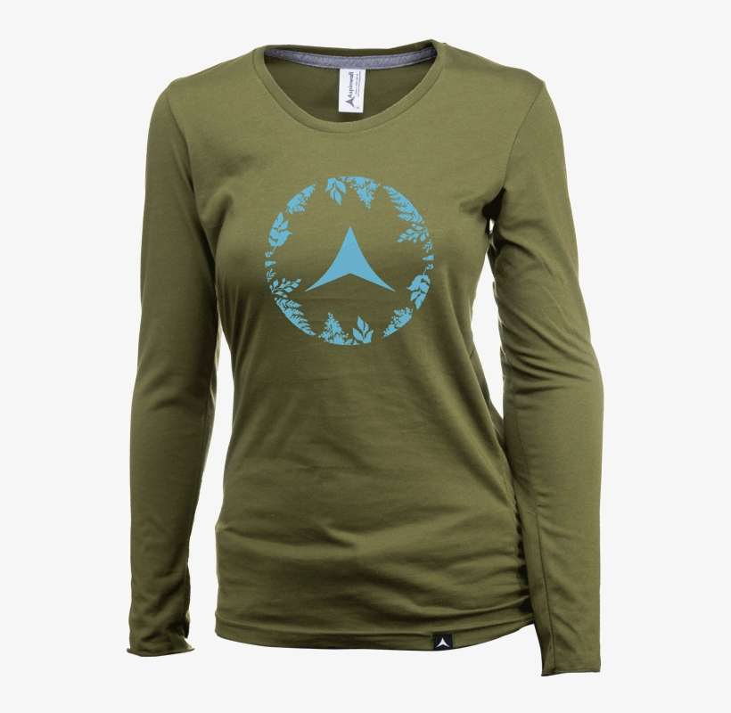 Aspinwall Womens Long Sleeve Shirt Army Baby Blue Heritage - Long-sleeved T-shirt, transparent png download