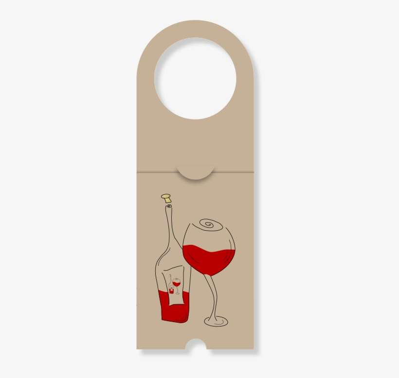 Bottlenote Bottle Gift Tag - Wine Glass, transparent png download